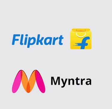 a group of logos that include amazon, flipkart and flipkart