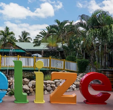 Lettere turistiche Belize City