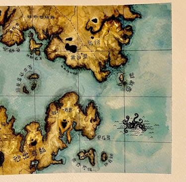 Watercolours and Ink, A4