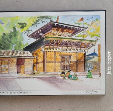 Watercolour sketch in my A5 sketchbook