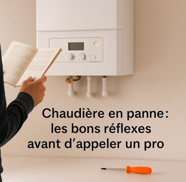 Une chaudière en panne