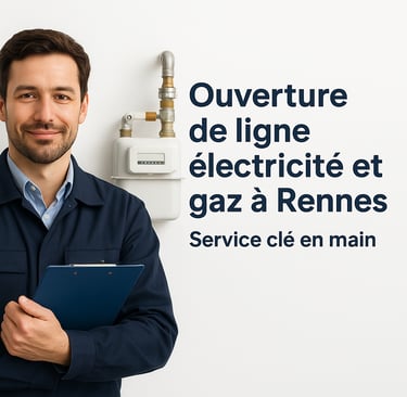 un conseillé monchauffagebreton courtier devant compteur de gaz et compteur électricité ouverture 