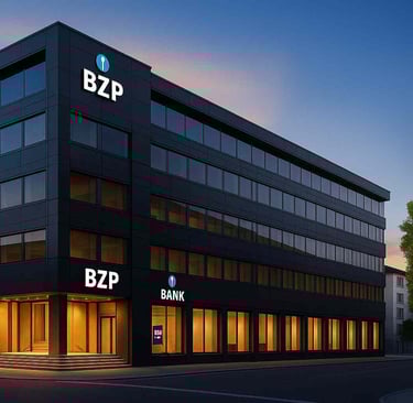 multi storey bank building in Zurich