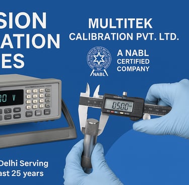 The Indispensable Role of Precision Calibration Services from Multitek Calibration Pvt Ltd