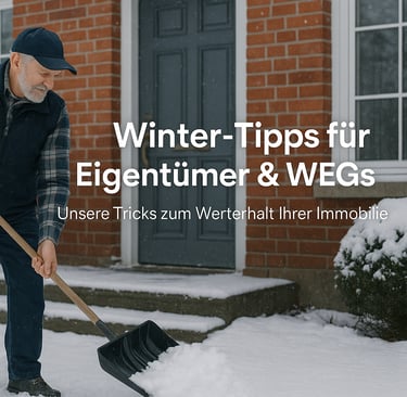a man with a shovel and a shovel in the snow