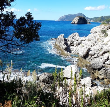 Walk to Agios Gordios Beach Corfu Villa Olivia Pentati