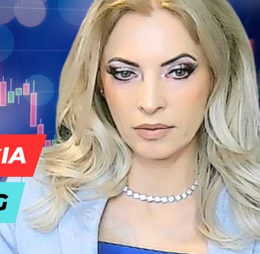 Grafico a candele giapponesi e una scritta Psicologia del Trading