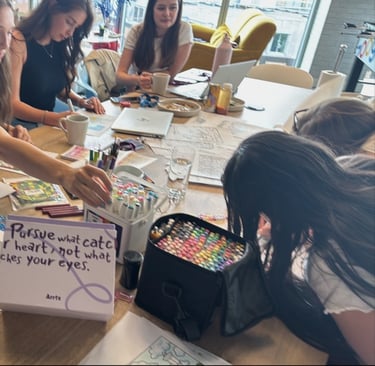 creative wellness workshop in London for colouring