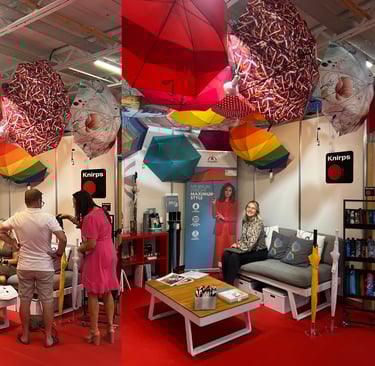 Impressions of our "Doppler Umbrella" Booth for Gift & Home trade show in the RDS Dublin.