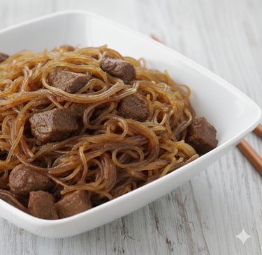 Samoan chop suey with noodles