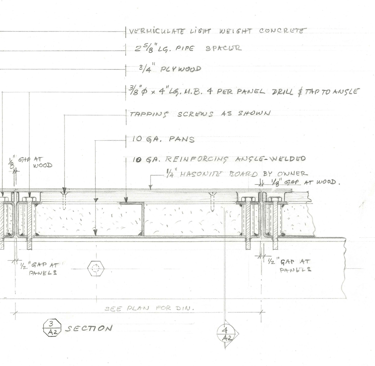 Hand drawn design element, made by Pengelly in the 1970s-1990s pre-CAD 2