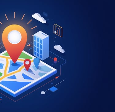 um smartphone com um mapa e um mapa