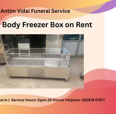 dead body freezer box on rent in indrapuram