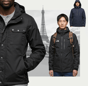 travelers wearing the best travel jackets that stylish and affordable