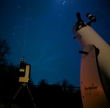 Lunette Seestar S50 et Télescope Skywatcher dobson 203/1200