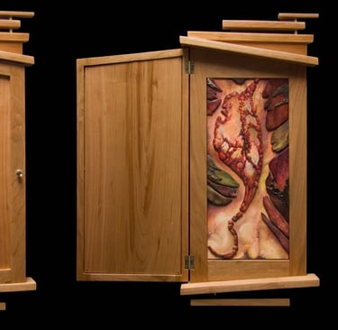 "The Shaving Cabinet of John Galt" Mixed Media $750