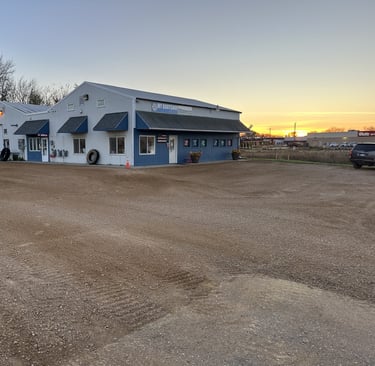 gravel grading at "My Bodyshop Fitness Center" in Delano, MN