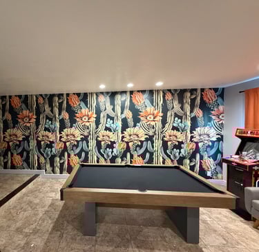 Wallpaper installation project in Gilbert, AZ