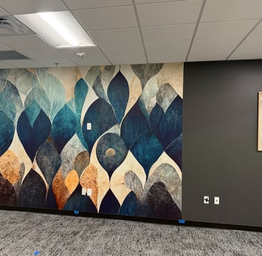 Wallpaper installation project in Peoria, AZ
