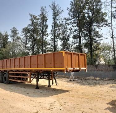 ICAT-approved Sidewall Trailer with reinforced structure and foldable taildoor by MS Engineering Wor