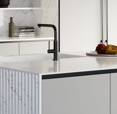 kitchen countertop in sintered stone material