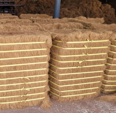 Coconut fiber bale from Indonesia for industrial and agricultural applications