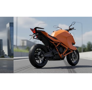 High-definition concept render of next-generation KTM motorcycle using Vizcom AI by Koorosh Shojaei