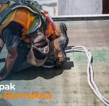 Instalasi kerangka patung tembaga dan patung kuningan