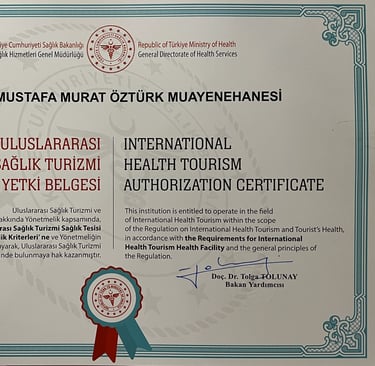 International Health Tourism Authorization Certificate