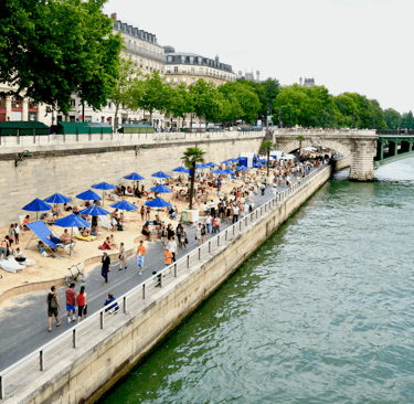 Paris Plage City Center Walking Tour