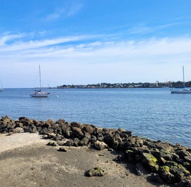 St. Augustine Florida coast with sailboats