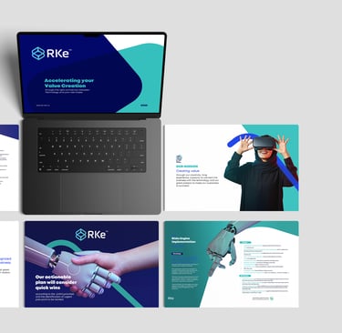 RKE Unternehmensprofil  Vorschau Grafik mit Laptop