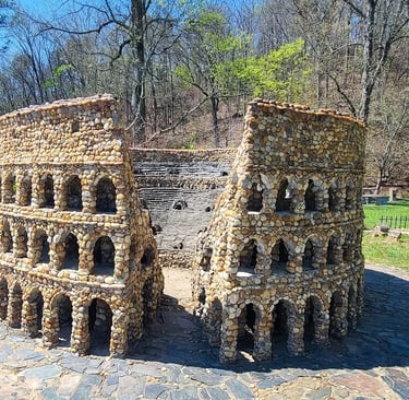 Calhoun, GA - The Rock Garden's iconic Colosseum in Italy