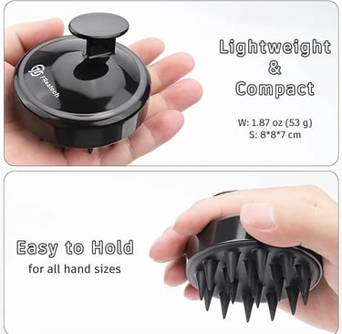 brosse en silicone pour shampoing