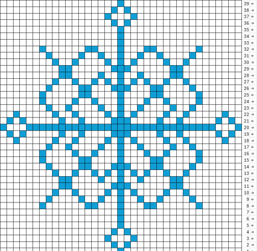 a cross stitch or crochet tapestry pattern