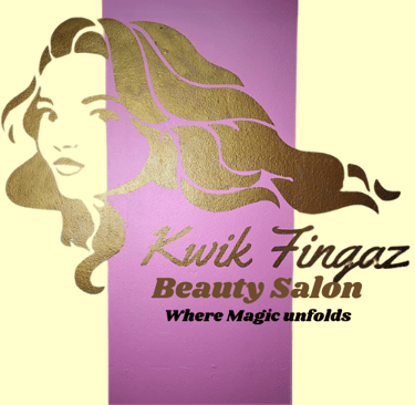 Kwik Fingaz Beauty Salon logo -Hair Experts located in Montego Bay.