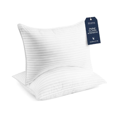 soft pair of Queen sized goose down hotel pillows