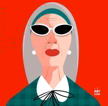 Lady with pearl earrings
