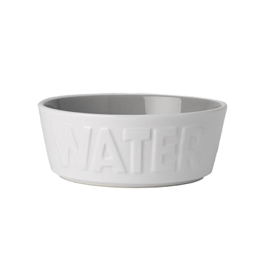 PetRageous stoneware dog bowl with food-safe glazed ceramic