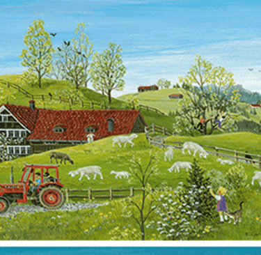 four pictures of a variety of different types of landscapes