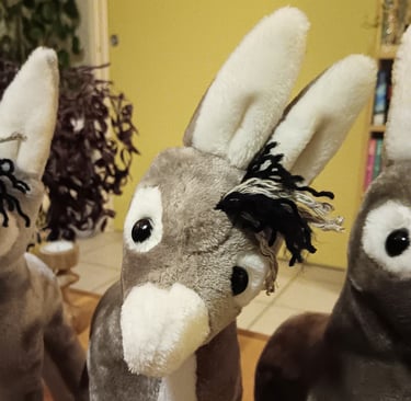 Peluche ane unique et rigolote