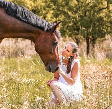Tier-Mensch-Porträt