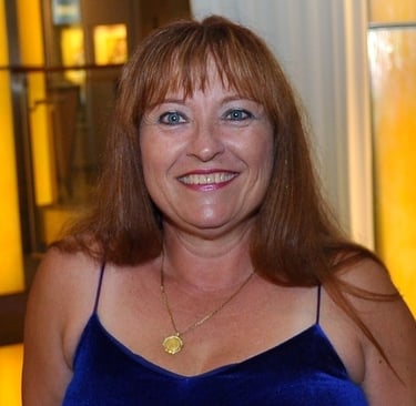 Beautiful picture of Teva in a ball gown on Celebrity Equinox