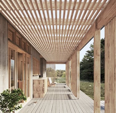 Pergola bois bio climatique
