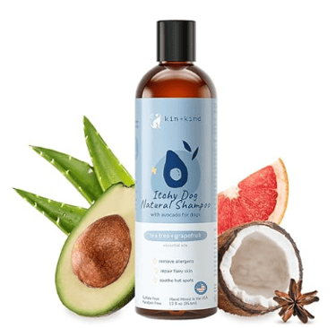 kin+kind Organic Itchy Skin Dog Shampoo, natural tea tree and aloe pet wash