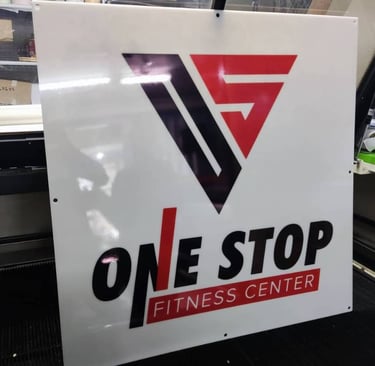 Acrylic Fitness Center Logo Display Sign