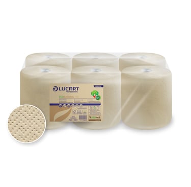 a group of six rolls of toilet paper towels