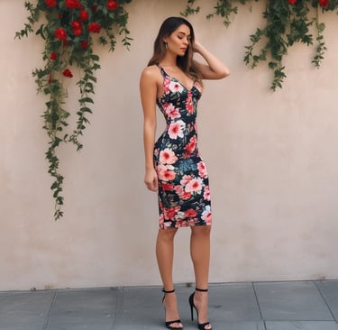 woman standing in the middle of the road