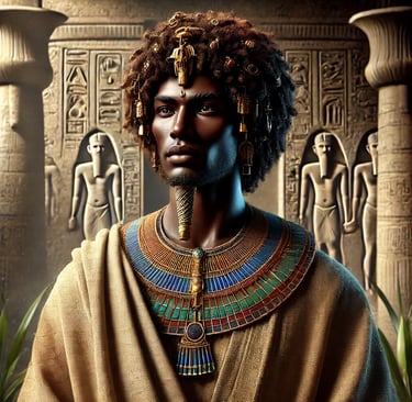 The Pharoah in the Bible had an Afro - springy black hair