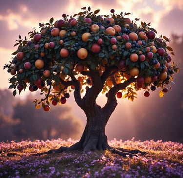 Spiritueller Baum und seine Früchte
